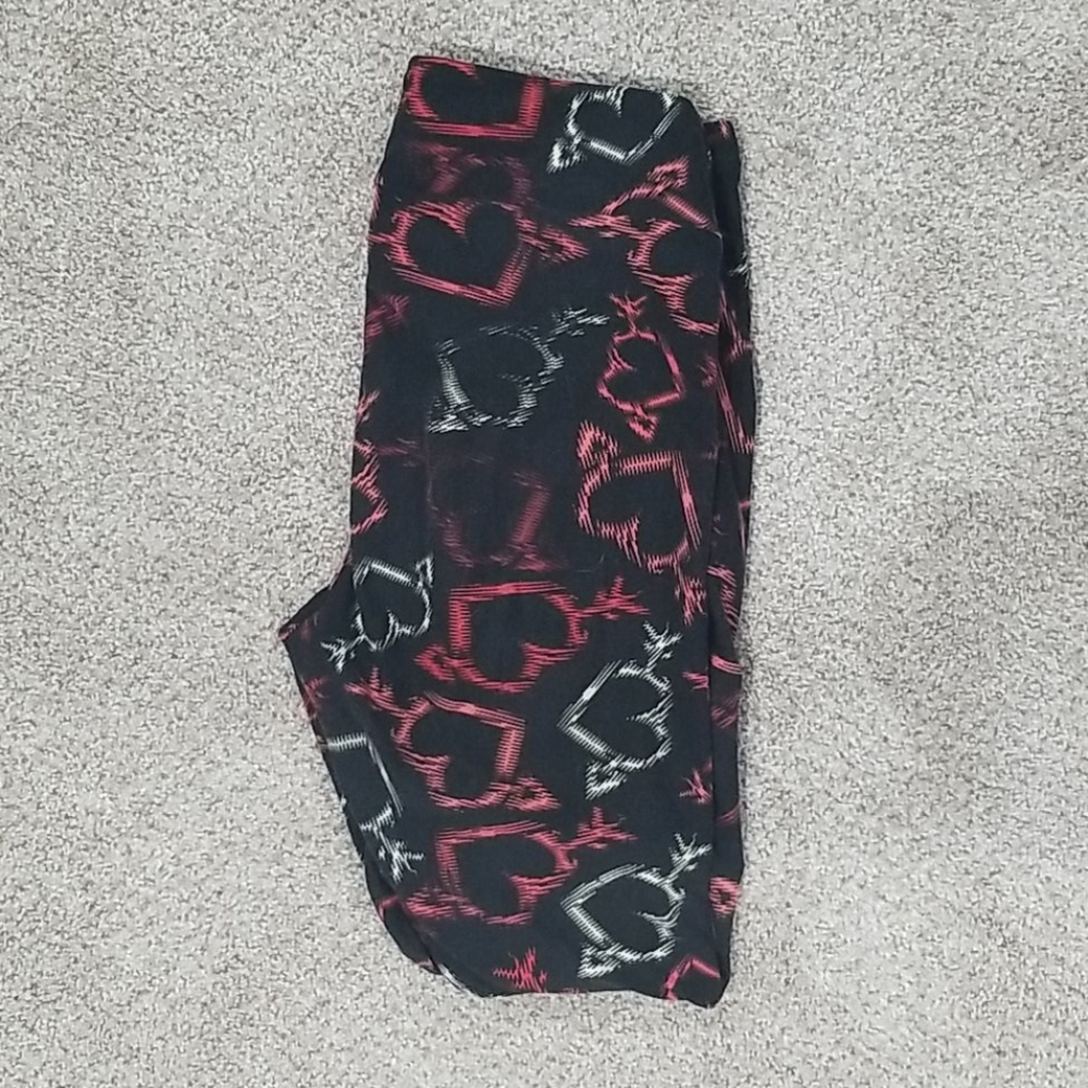 LuLaRoe Valentines print leggings
